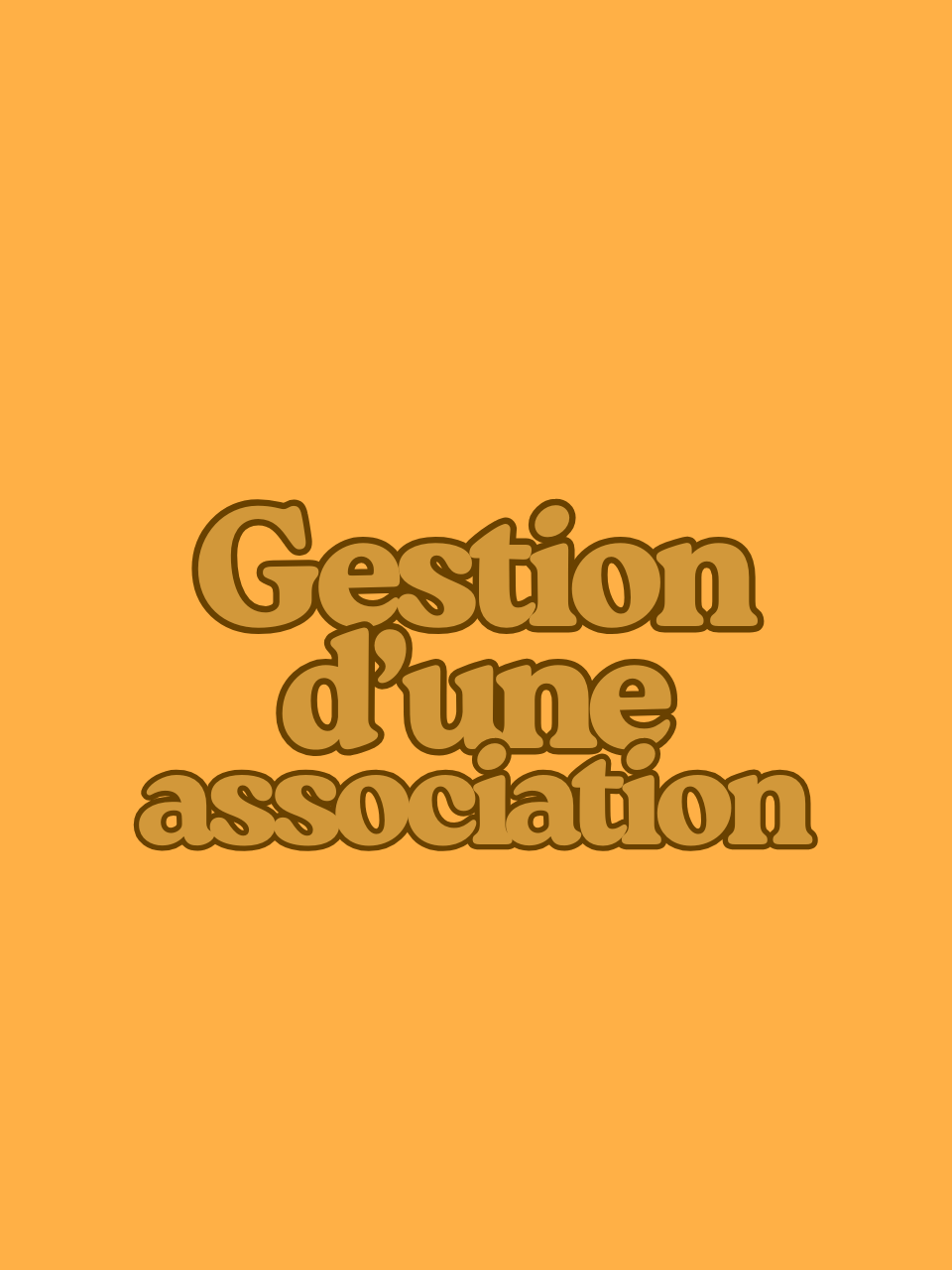 Gestion d'une association